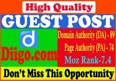 Write and publish guest post on Diigo. com DA90 with permanent backlinks