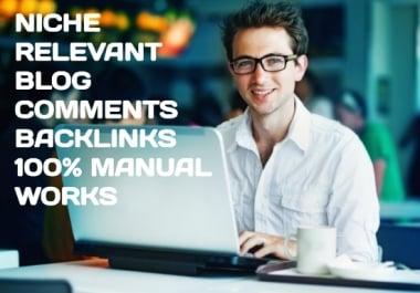 I will provide 80 niche relevant blog comments SEO nofollow backlinks