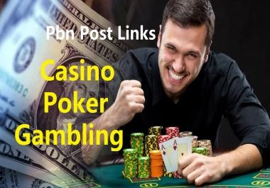 Get 400 high QUALITY DA 55+ CASINO, GAMBLING, POKER pbn backlinks