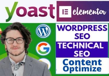 I will do yoast wordpress On Page SEO optimization,  SEO Audit Page,  Content SEO Optimize