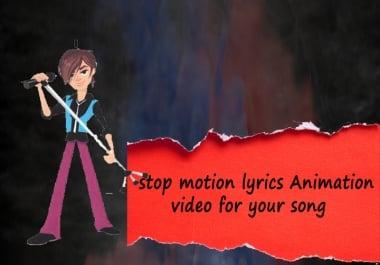 I will make awesome lyrical video for you
