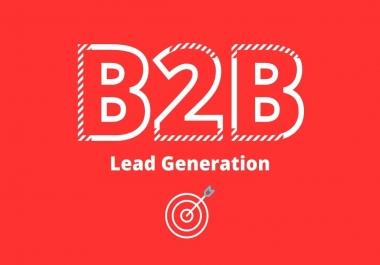 I will generate b2b leads for your business