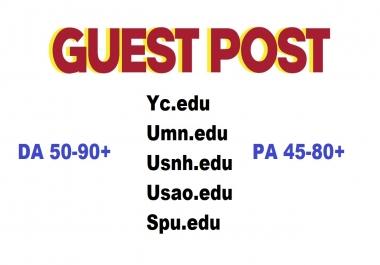 Guest Post On 5X. Edu Sites DA60-90+ Dof0llow Backlinks