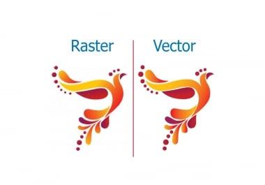 I will vector tracing,  redraw,  convert raster logo,  image to vector