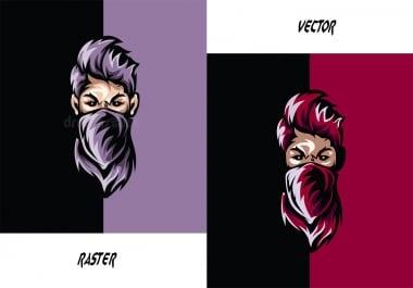 manually vector tracing,  vectorize logo,  convert raster to vector