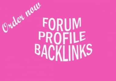 Create 500 High Quality Forum profiles backlinks for Your Site