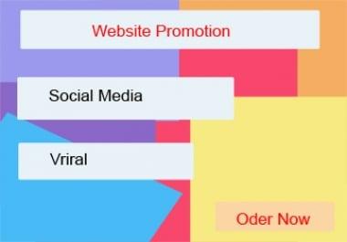 I will do website and any Link promotion on 2 million Social media Active Audience