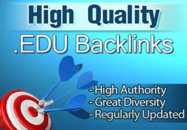 Get you 100. EDU High Authority Backlinks