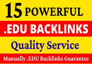 15 Powerful Profile. EDU Backlinks Manually Created from Top Rated Universities with Quick Delivery
