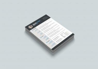 I will do modern, custom resume design