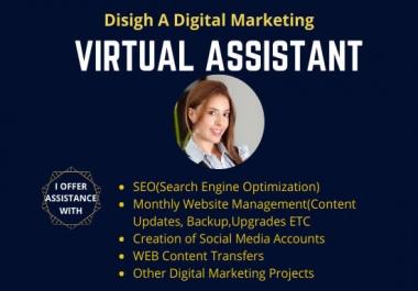 I will be your virtual assistant 5 hours for your Wix and wordPress website, SMM, SEO.