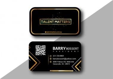 I will design professional luxury business card in 6 hours