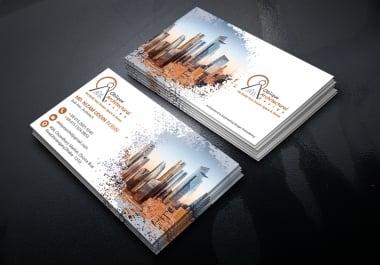 I will create Unique,  professional business card design