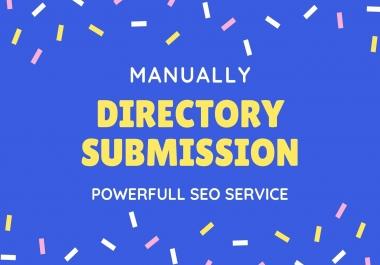 Manually submit 200 high authority directory submission