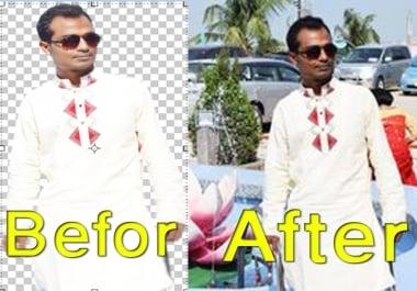 I can change all kinds of backgrounds in masking still images.