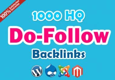 I will make 1000 high authority high DA seo dofollow backlinks, link building