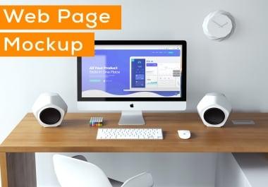 I will do web website mockup within 6 Hours