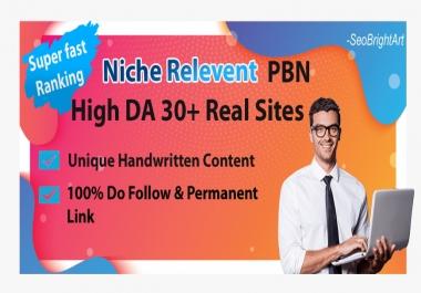 Niche relevant PBN - 10 Posts - DA30+ Super Fast Proven Ranking - Quality Sites
