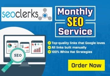 I will manage SEO for your website with blogger outreach for high quality links