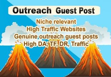 Flurry Outreach - Outreach Guest Post Backlinks on Niche relevant real Website