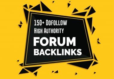 I will do 150+ forum profile backlink High Authority SEO Backlinks Services