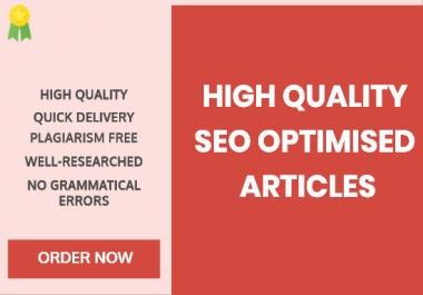 1000 words SEO Optimized Content Writing/Article Writing/Blog Post