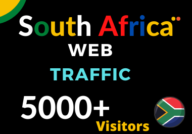 5000+ South Africa TARGETED low bounce and long visit Human traffic to Your Website