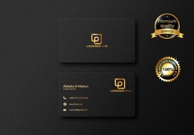I will design modern luxury business card