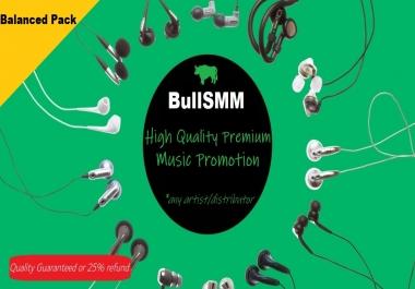 High Quality Music Promotion Artist Playlist Song Monthly Premium USA