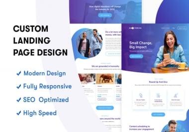 I will professionally design a wordpress landing page