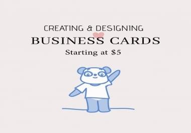 I will create and design your business cards
