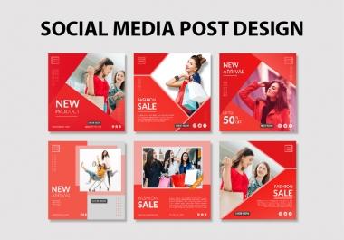 I will create 2 social media post for you