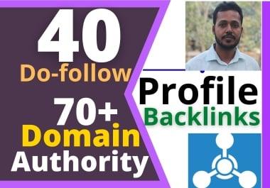2021 Turbo Booster 40 Do-Follow Profile Backlinks