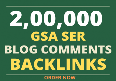do 200k gsa offpage seo blog comments backlinks for top ranking