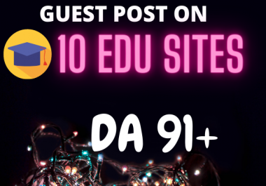 I will do guest post on high authority education site