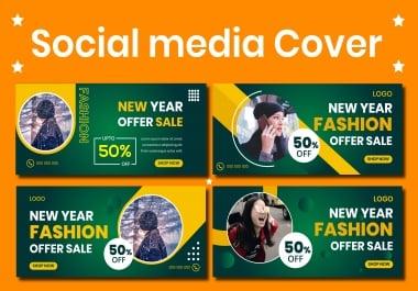 I will design stunning Facebook cover,  header,  or social media cover