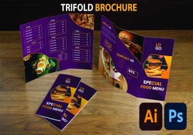 I will design glamorous editable restaurant menu