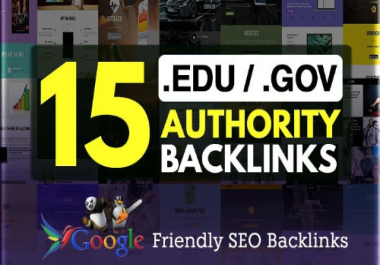 Create USA 15 Edu & Gov High DA Authority Backlinks for GOOGLE Ranking