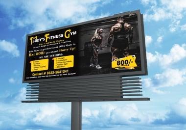 I will design your creative billboard,  signboard,  signage