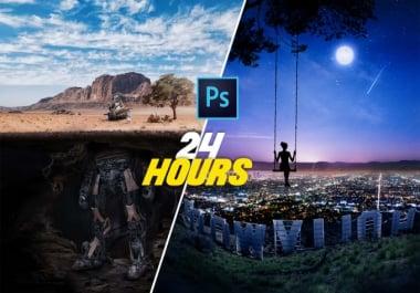 I will do professional editing,  retouching in maximum 1 hours