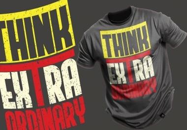 I will turn your idea into amazing custom t shirt design