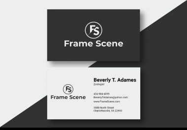 I will design unique minimal business card design