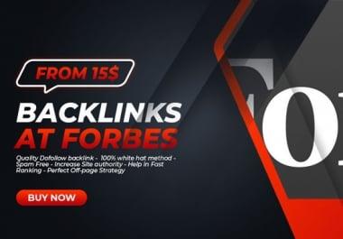 DoFollow Backlink from forbes. com