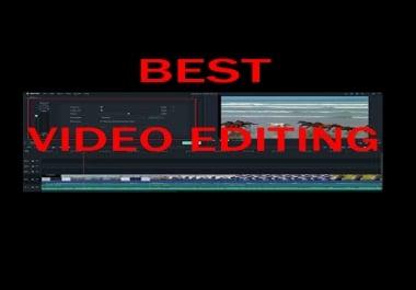 I will be your professional video editor