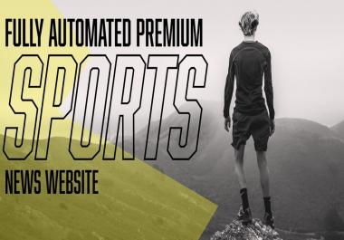 I will build sports news wordpress website