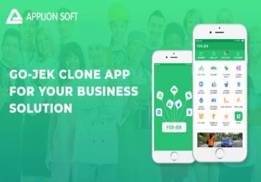 I will develop Gojek clone app,  taxi App,  Uber eat App