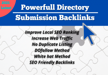 I will do 75 PR9 Directory Submission Backlinks with High PR/DA