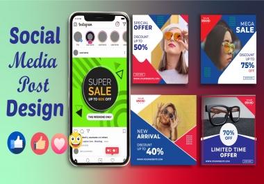 I will social media post or banner design
