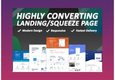 I will build custom WordPress landing page that converts