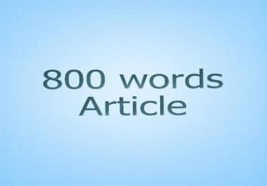 800word articles that is SEO optimized on any topic.
